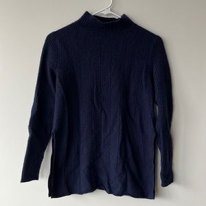 Cashmere mock neck long sleeve